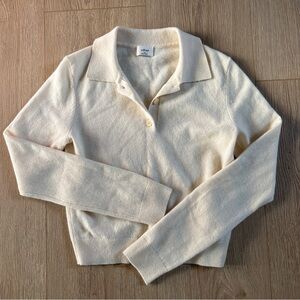 Aritzia cashmere collared sweater